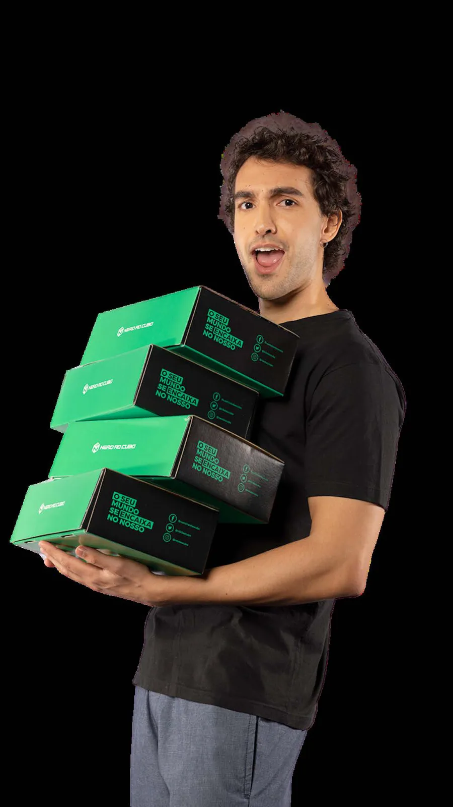 Pilha de Cubos prontos para envio